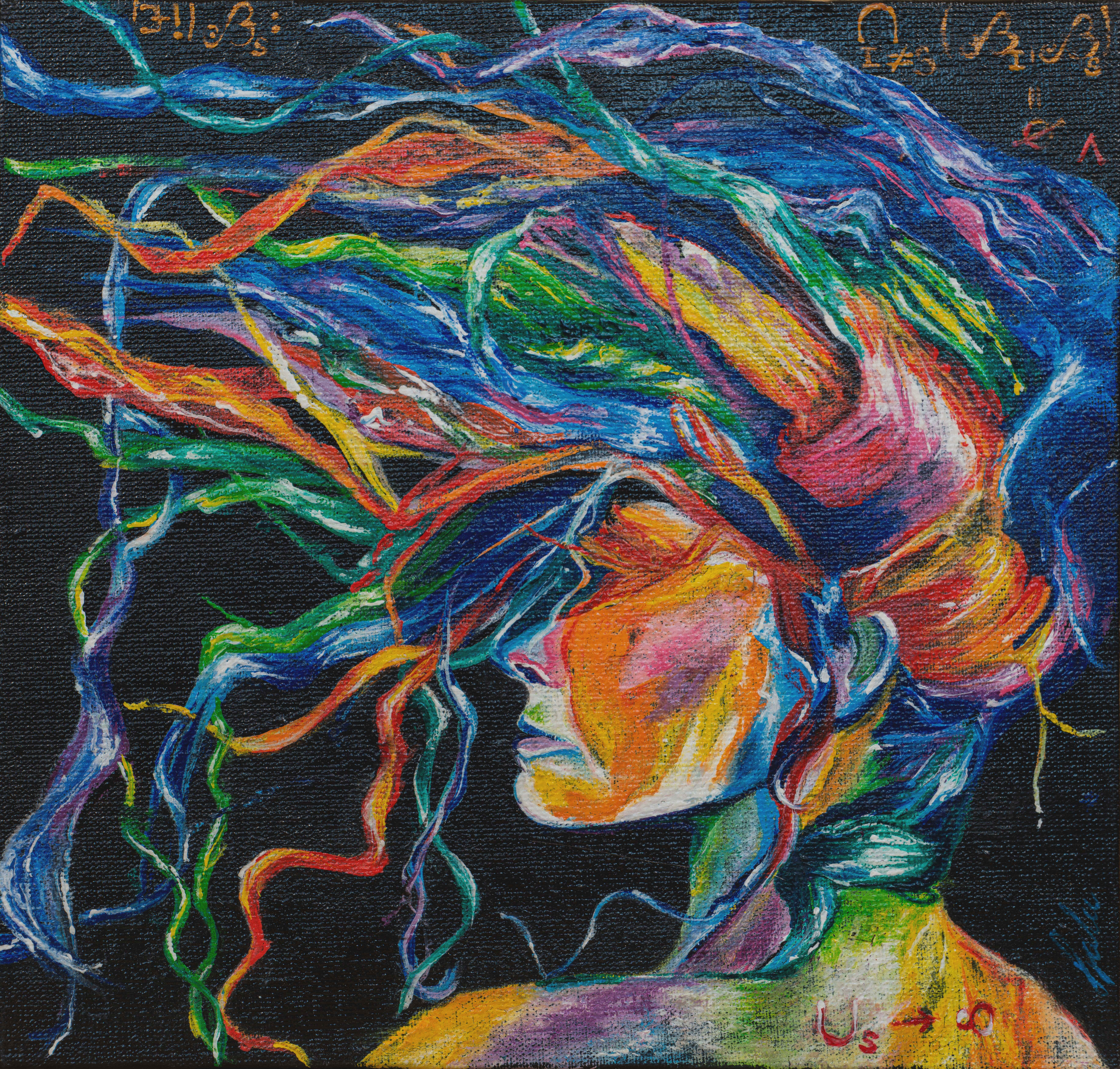 <b>Nova Sententia</b><br><br><br><br>tempera na plátennom paneli, 30 x 30 cm