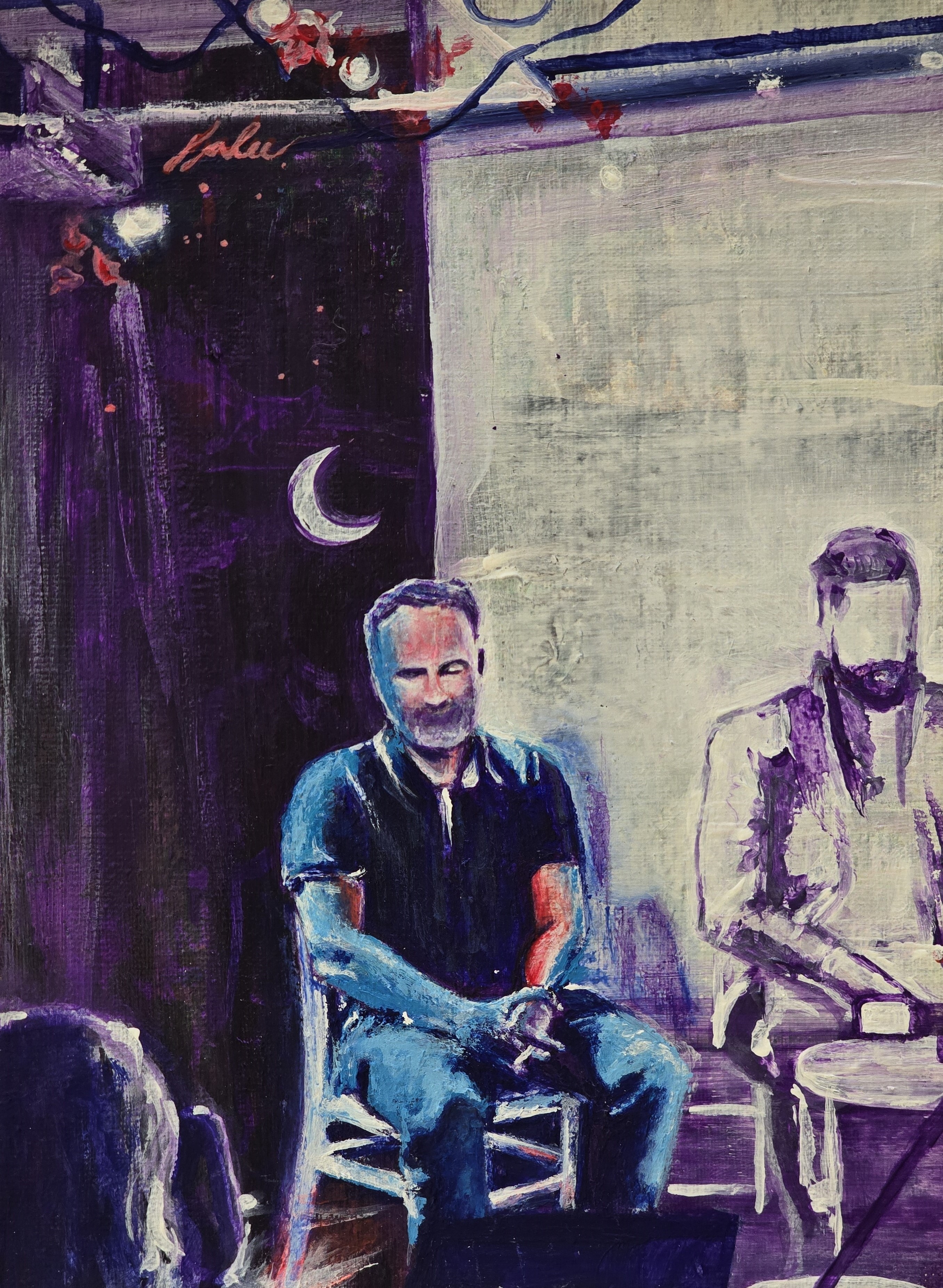 <em>Vášeň</em> <br><br>akryl na plátne, 20 x 30 cm