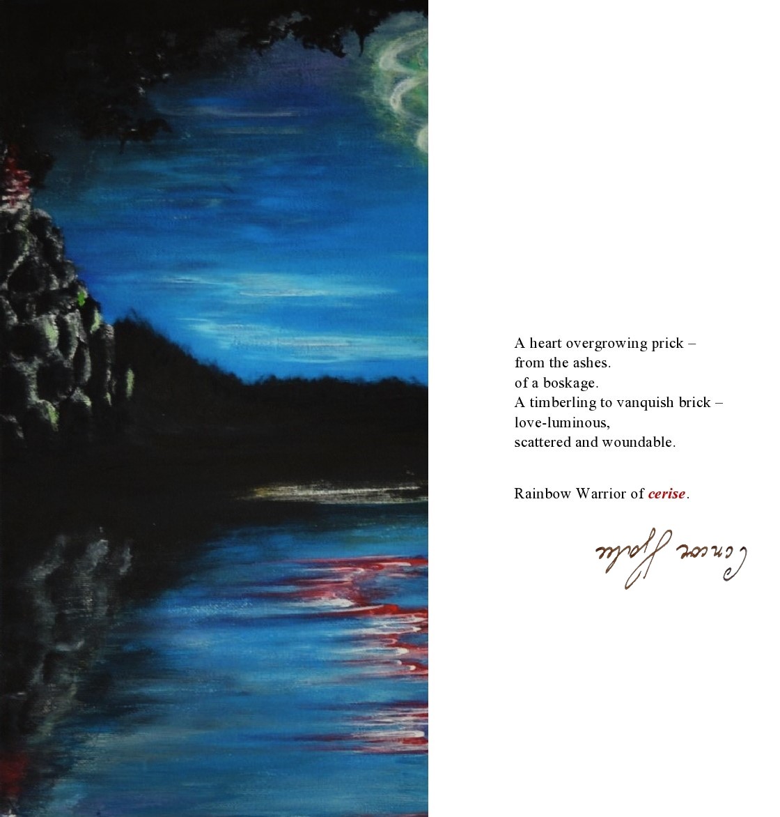 <b>Uirtus</b><br><br>akryl na plátne, 50 x 50 cm, detail z diela Beatitudo Pura